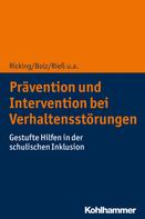 Manfred Wittrock: Prävention und Intervention bei Verhaltensstörungen 